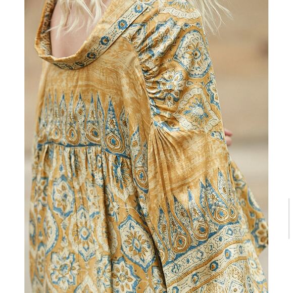 Mes Demoiselles Macadonie Silky Oversized Peasant Blouse M 6/8 NWT $275 - Picture 3 of 13